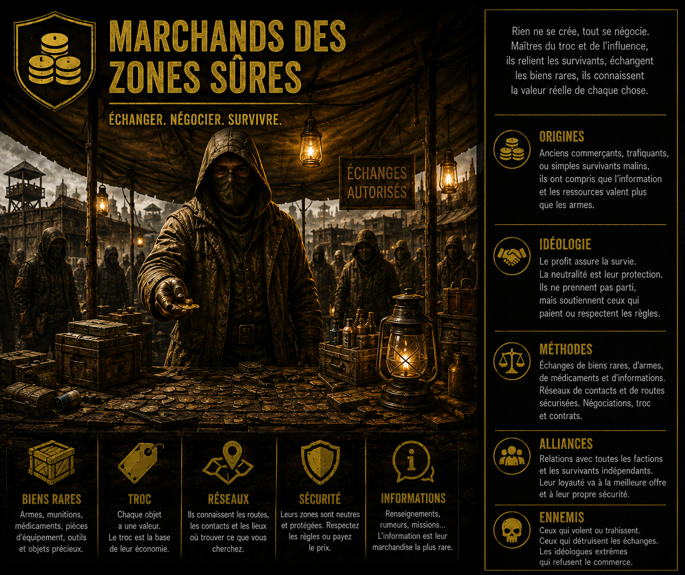 💰 Marchands des Zones Sûres